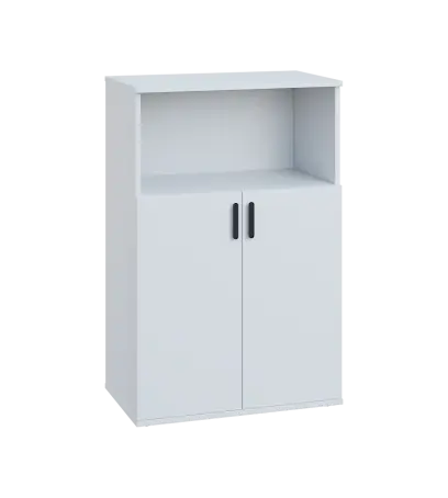 LN 3 - 7DN kancelářská skříň, 2-dveřová/nika, 1107x720x400, bílá